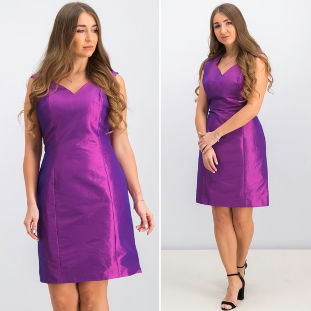 NWT, b Michael America Red Collection Taffeta Dress